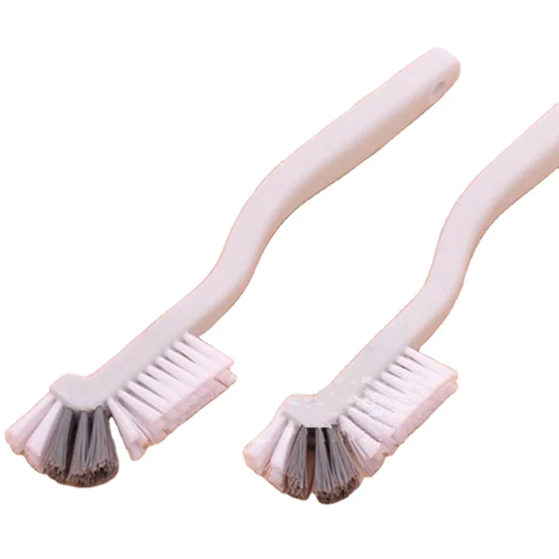 

QY new Kitchen multifunctional elbow brush drain outlet cleaning dead corner gap crevice brush, Grey