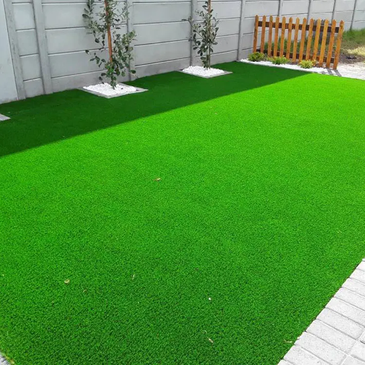 

China Fibrillated Wholesale Outdoor Artificial Grass Mat Garden Lvbao