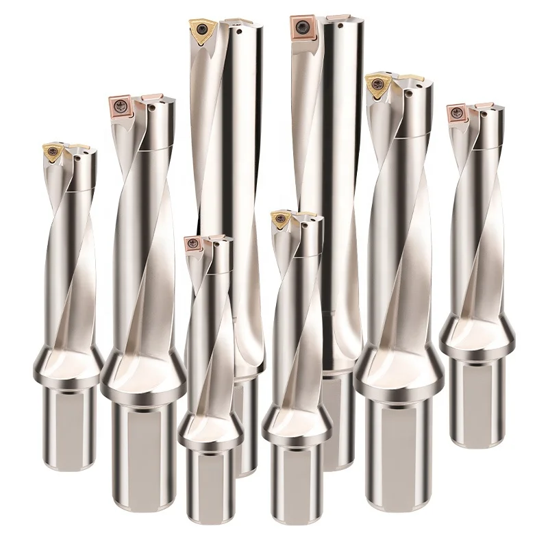 U Drill Indexable High Speed 2D/3D/4D/5D Carbide Milling Drill with WCMT WCMX SPMG Inserts