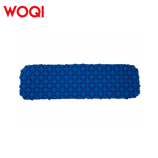WOQI Wholesale Outdoor Camping Equipment Lightweight Portable Waterproof Inflatable Sleeping Mats with Built in Pump