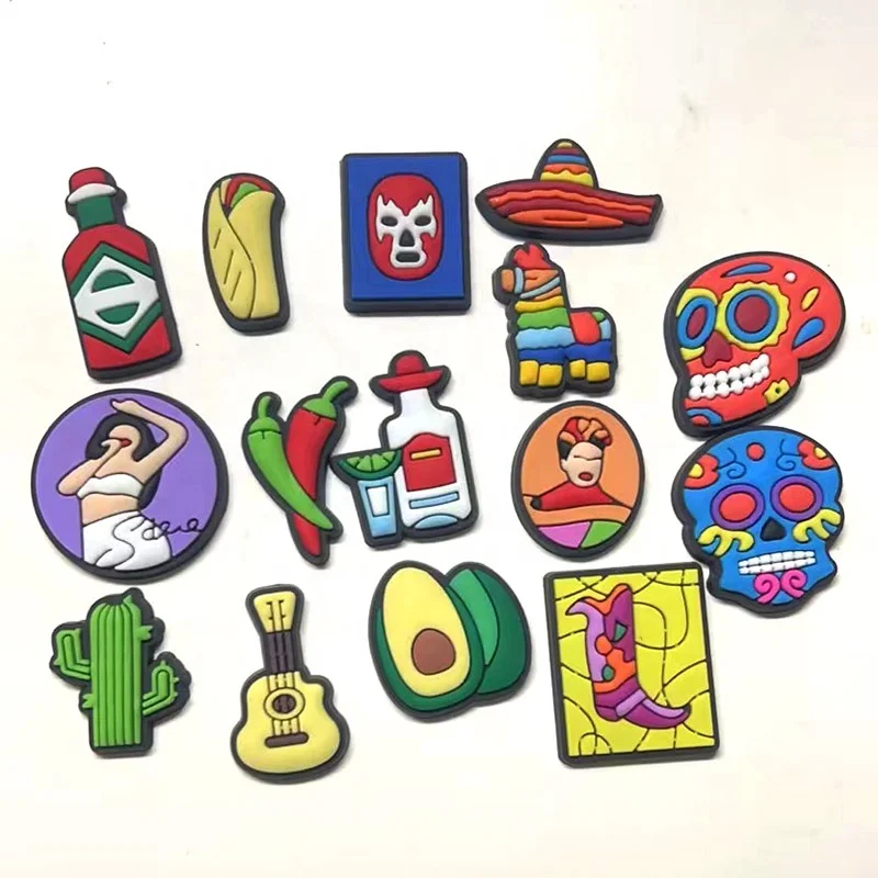 

mexico croc charms 2022 mexican inspired croc shoe charms for adults, As picture