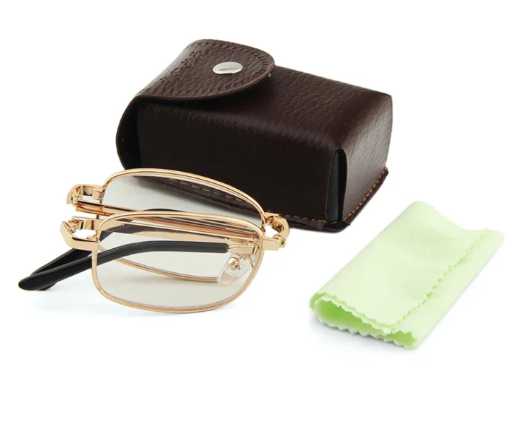 

Reading Glasses Set Folding Readers with PU Leather Cases Glasses for Reading for Men and Women