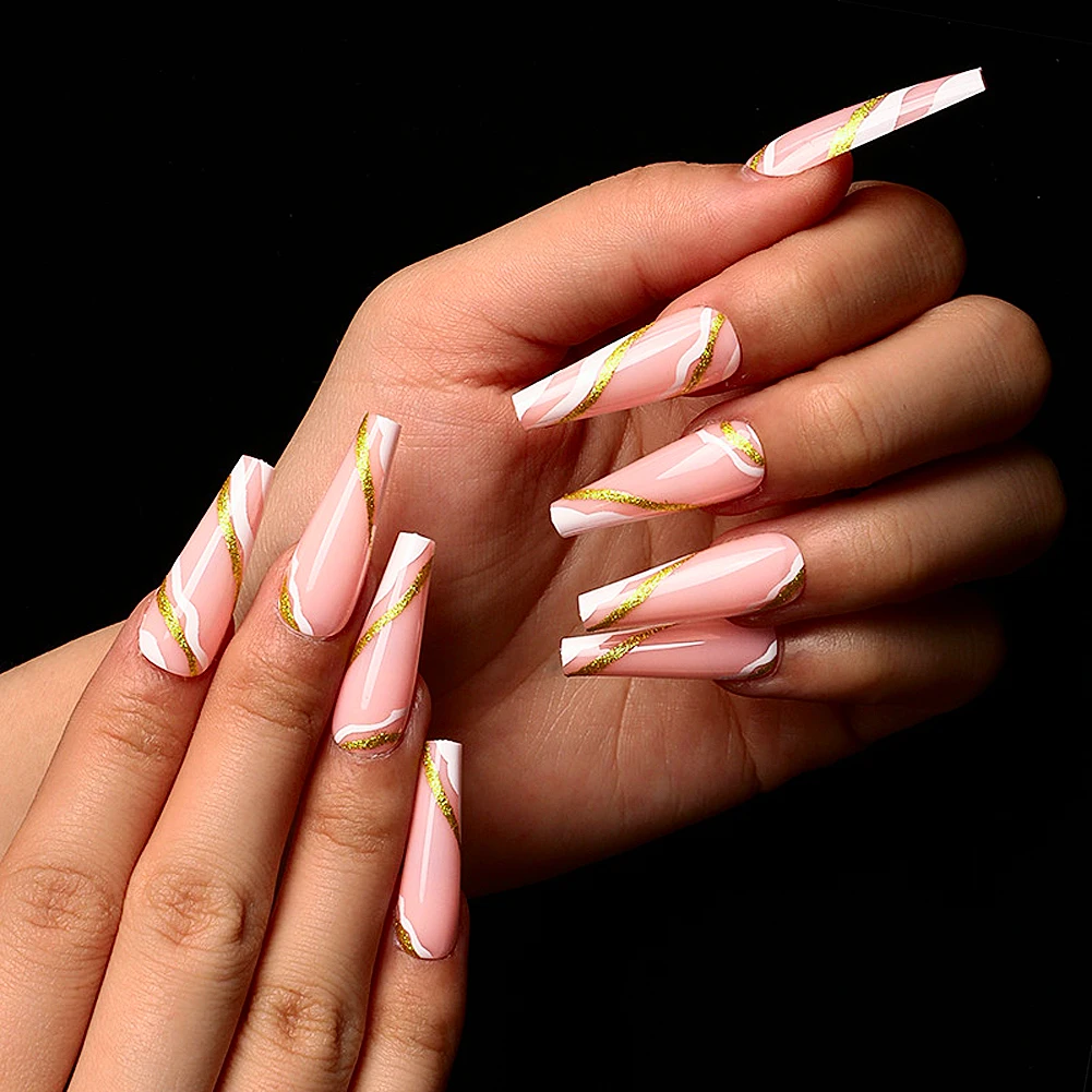 

professional custom designer salon acrylic fake nail private label artificial faux nails latest cheap high quality press on nail, Multi color