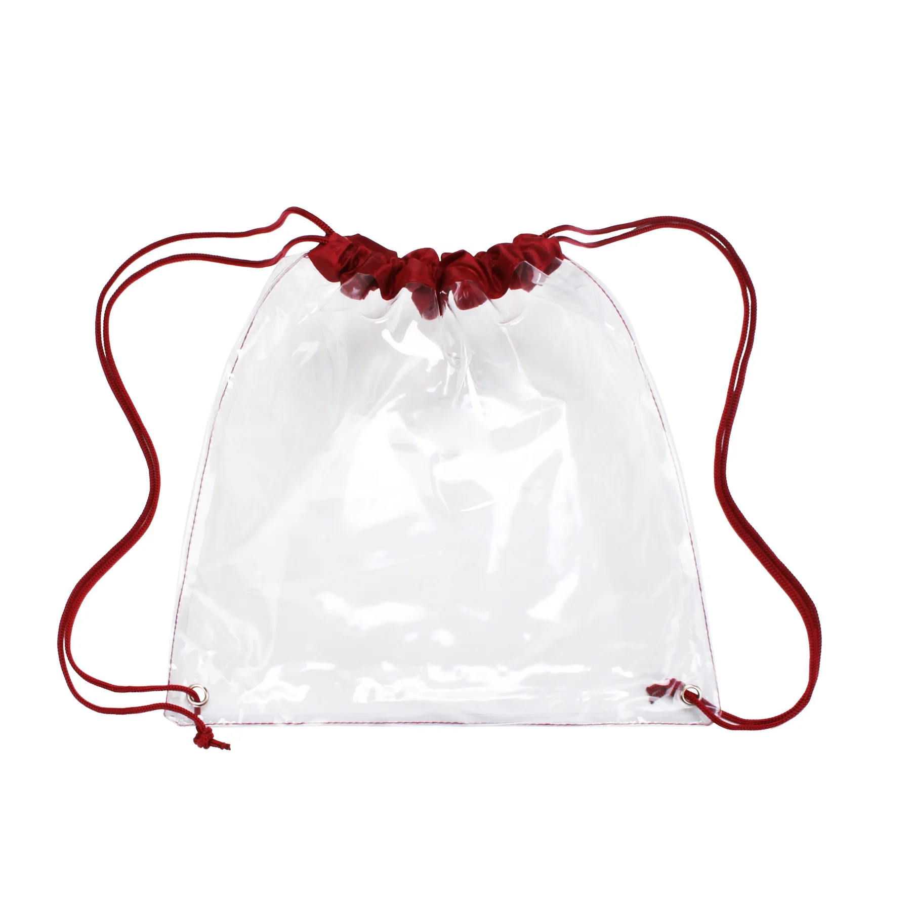 

Colorful Clear Drawstring Bag PVC Waterproof Clear Drawstring Bag