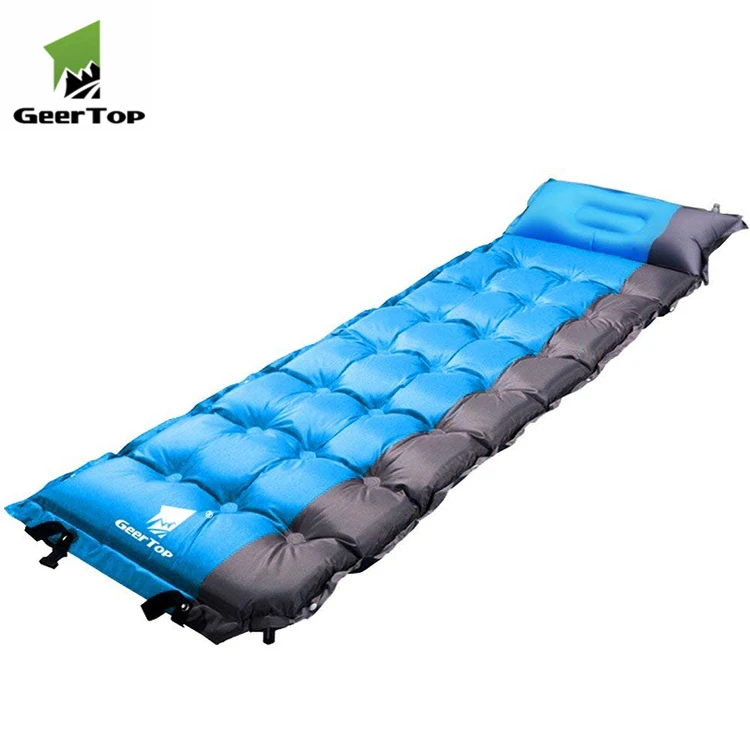 

Ultralight double self inflatable camping floor air sleeping mat camping mattress with Built-in Inflator Pump, Customized