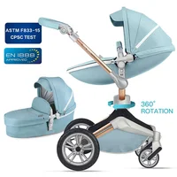 

Luxury Pram 360 Rotation baby buggy 3 in 1 travel system 3 in 1 baby stroller with car seat