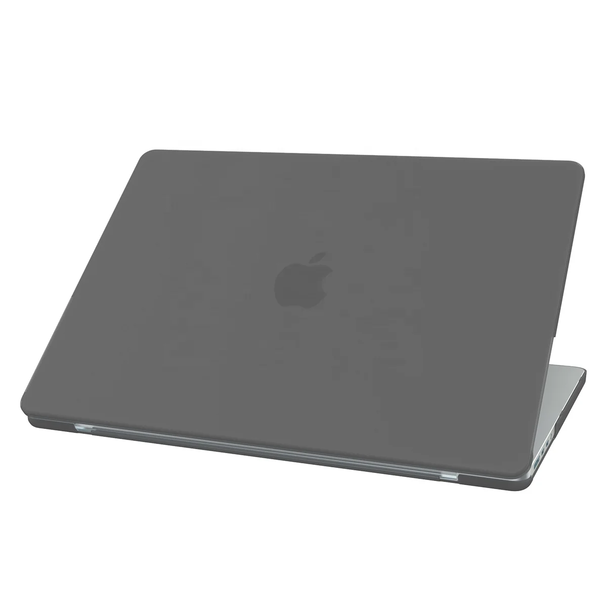 

Hardshell Matte Case for MacBook Frosted Transparent Case for MacBook Pro Slim Case for MacBook Air, Gray/white