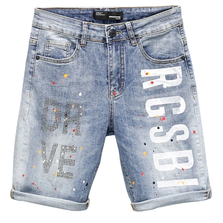 

Hot sale high quality summer men's tight denim shorts