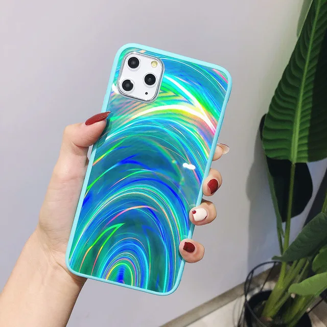 

Rainbow 3D Mirror Case For iPhone 11 Pro Max 7 8 6s 6 Plus Case