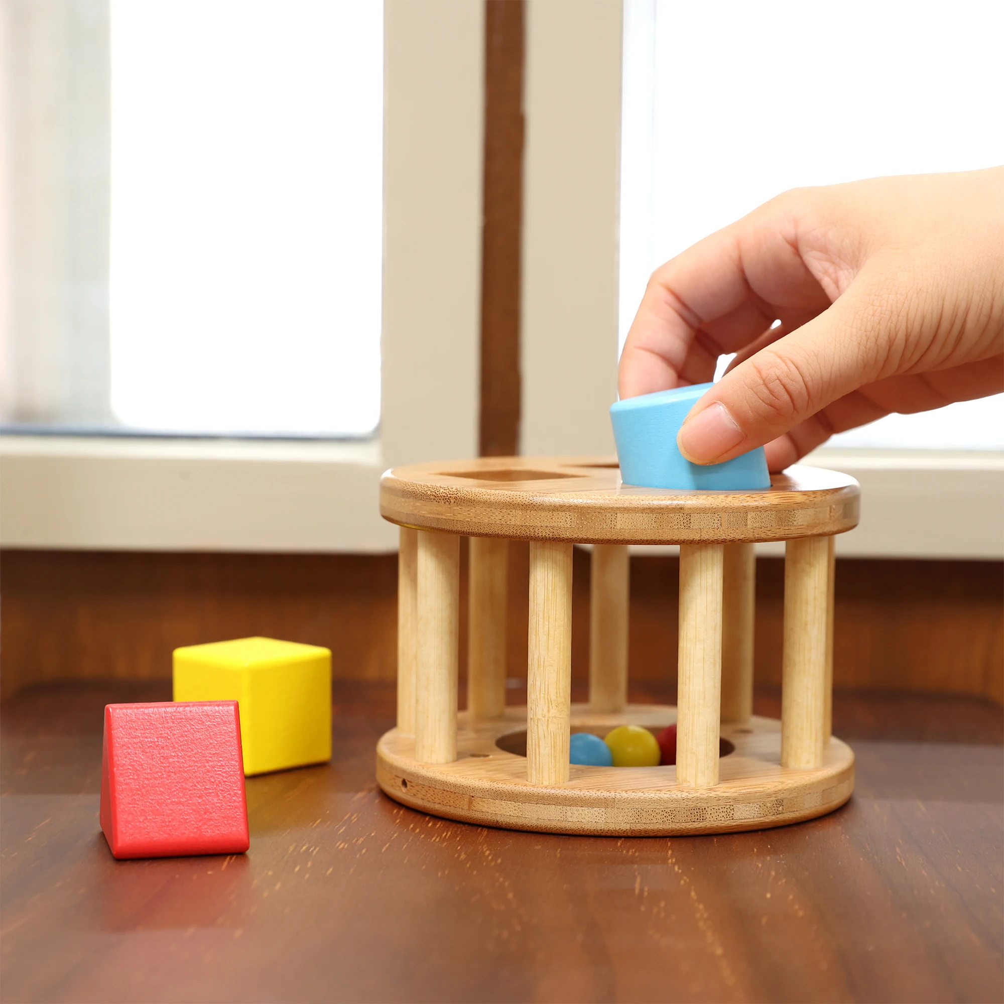 

Wholesale Best Selling Products Montessori Toys Wooden Shape Sorter Cube Toy