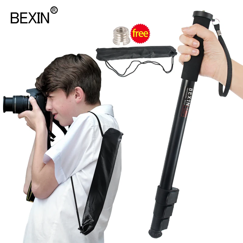 

BEXIN P-264 aluminum professional portable lightweight Telescoping dslr Camera monopod for dslr camera Video phone photographer