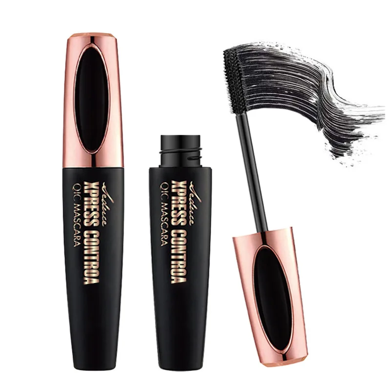 

Hot sale QIC Mineral Ingredient Volume Waterproof Silk Fiber 4D Mascara for Eyelash Extensions, As picture