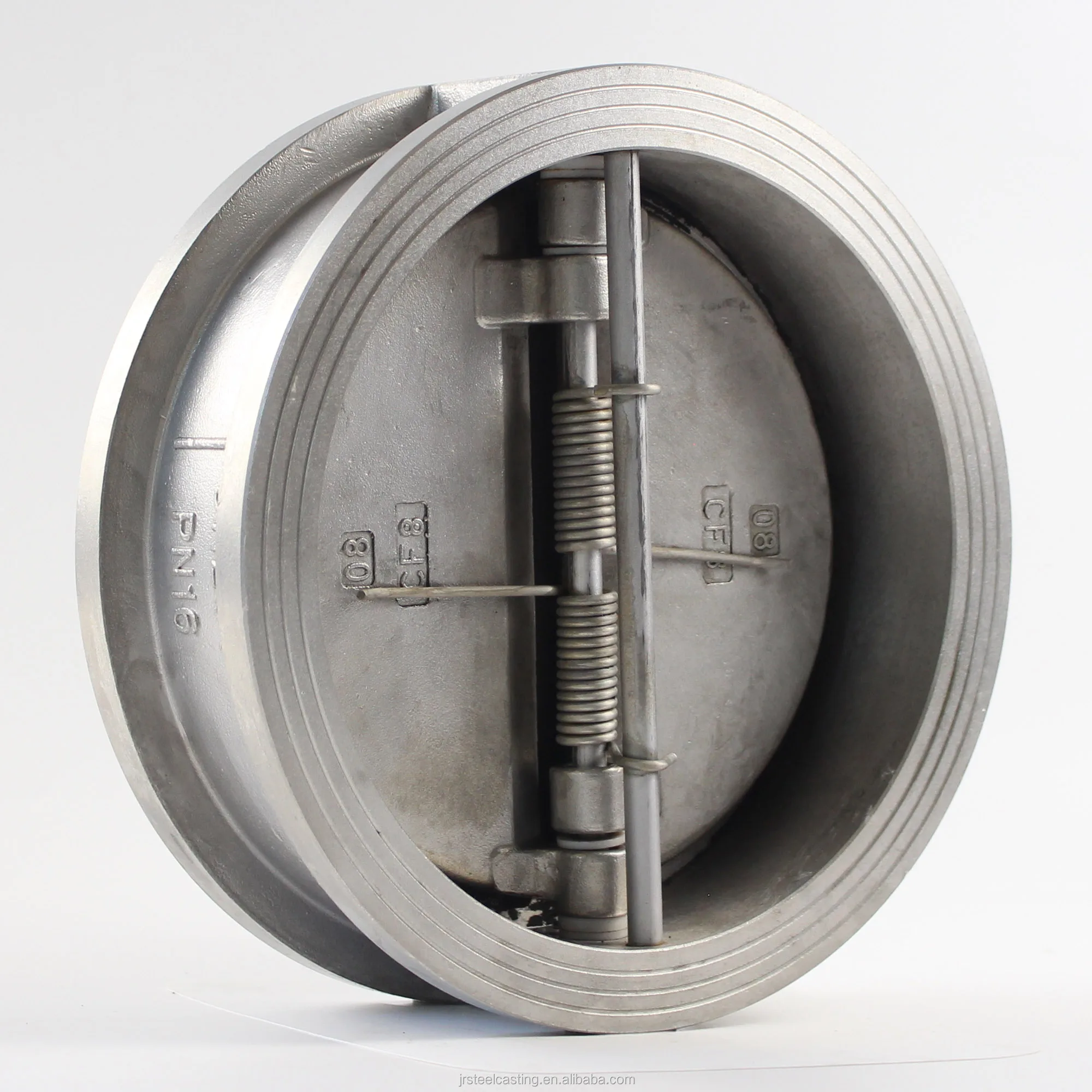 Jis Standard Cf8 Body Dn200 Wafer Dual Plate Check Valve 10 Water Epdm General 3 Stainless 