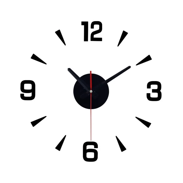 

Factory design cheap decorative wall clock 3d clock wall DIY Acrylic mirror clock watch
