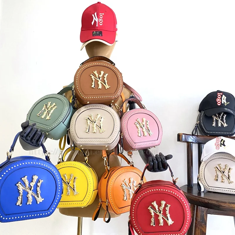 

2021 Ladies Diamond Purses Sets Hats Crossbody Round Designer famous Brand Luxury Womens Handbags Woman Bag Ny Hat And Purse Set, 11color