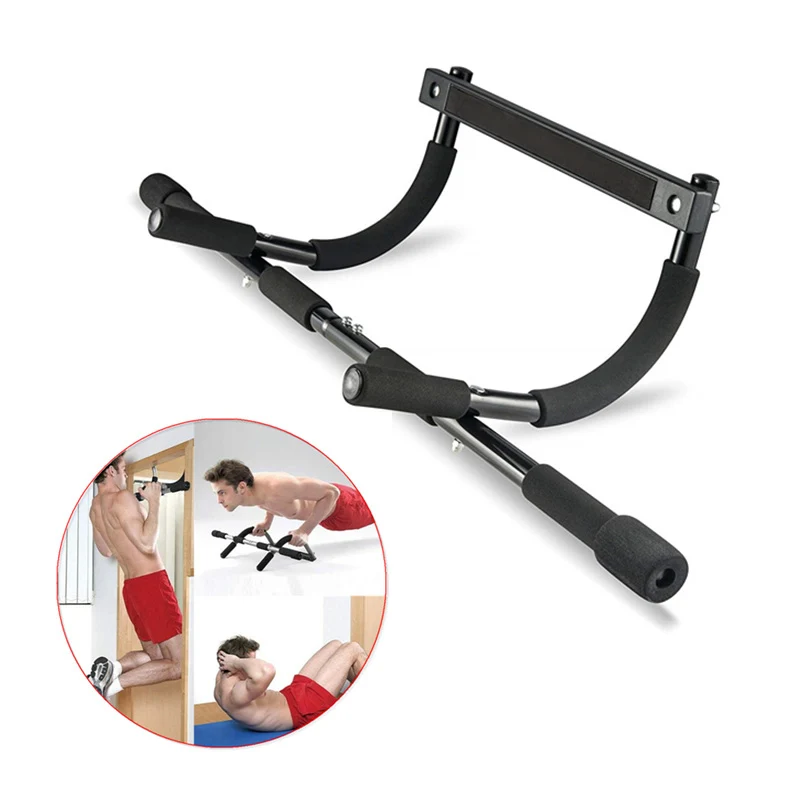 

New Multifunction Home Workout Equipment Pull Up Bar Door Gym, Black