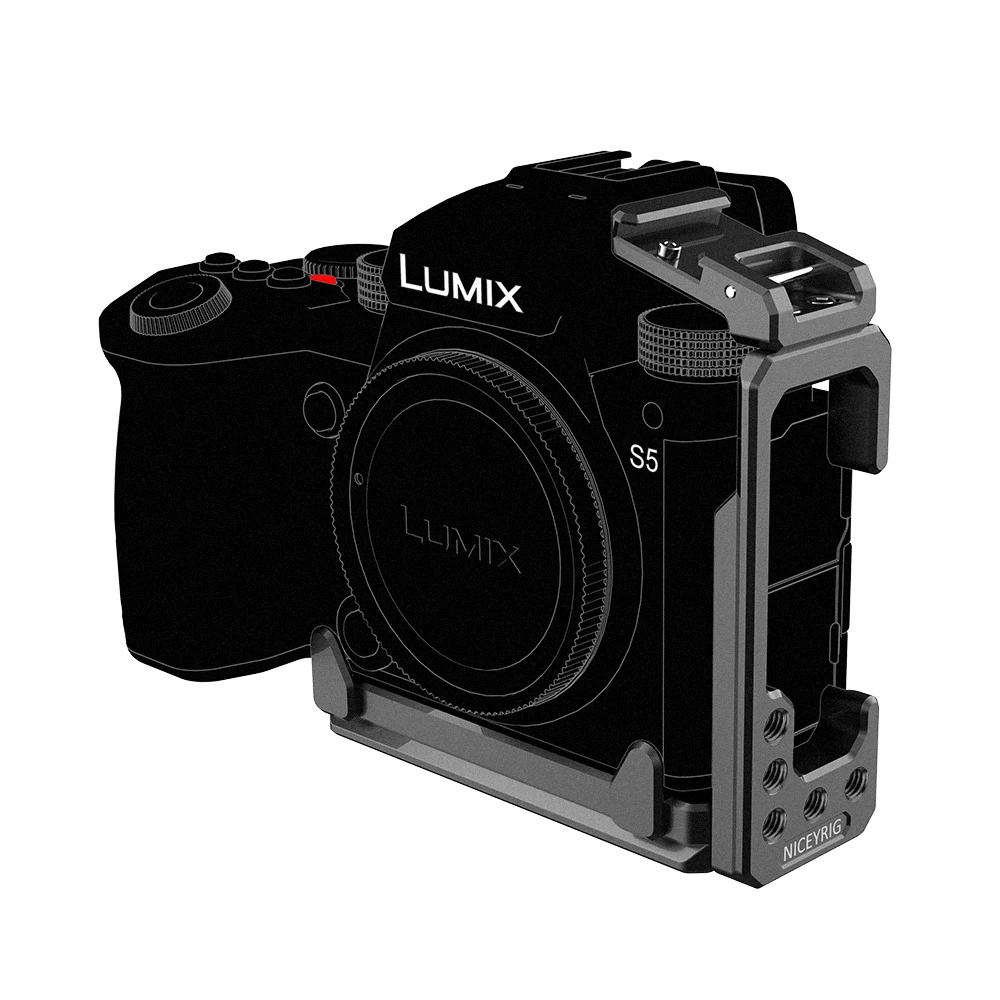 

Niceyrig Camera Rig L-bracket for Panasonic Lumix S5 Camera