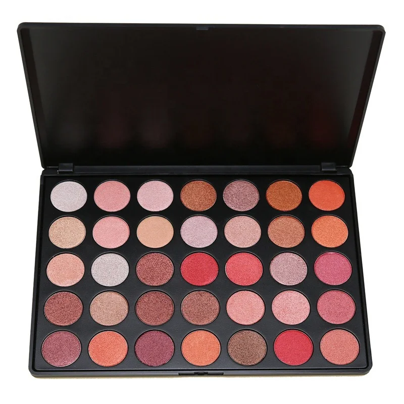 

OEM 35 Colors Glitter Eyeshadow Palette Makeup Cosmetic eyeshadow palette packaging, 35colors