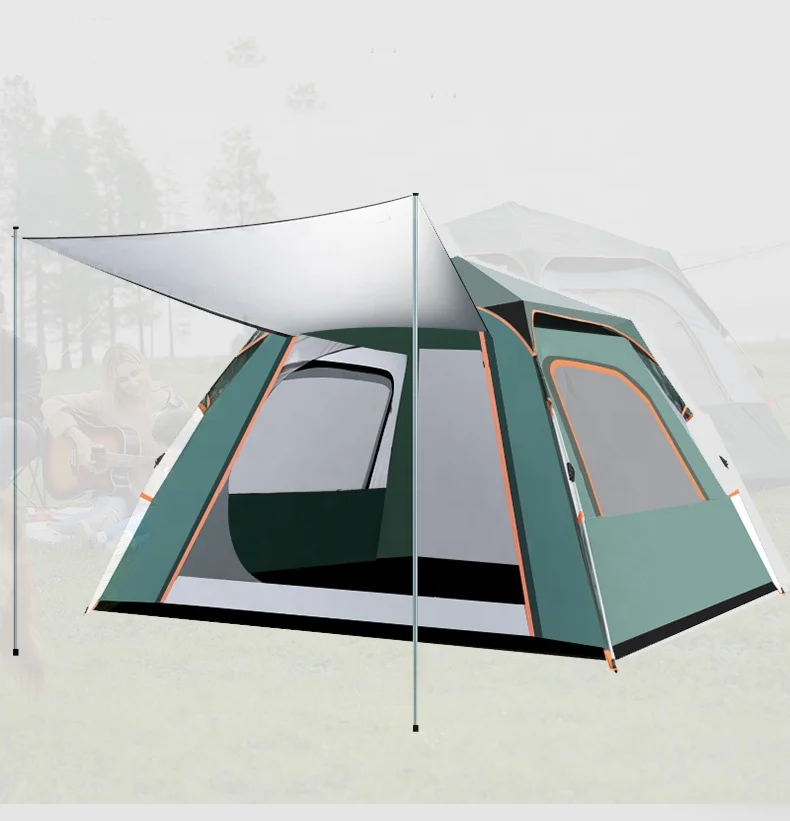 

camping tent waterproof big family outdoor, Army green