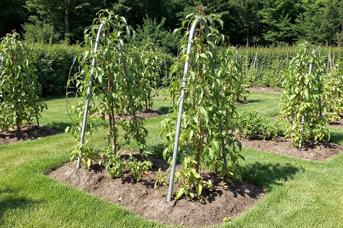 how to build a trellis for tomato plants