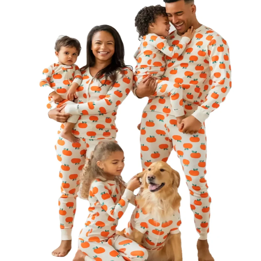 

Cotton dad mom and me sets with dog matching Christmas pajamas for family and pet pajamas