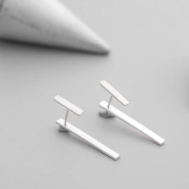 2021 ins fashion Geometric stud earrings Women korean 925 Sterling Silver Jewelry wholesale