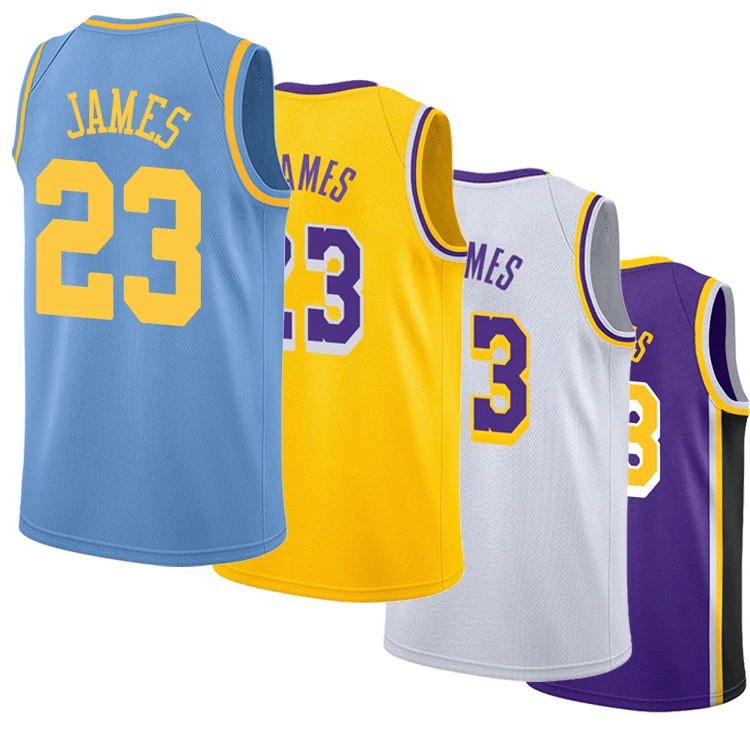 Men's Lebron James Jersey Embroidery Basketball Uniforms High Quality  #23 Lebron James Basketball Jersey