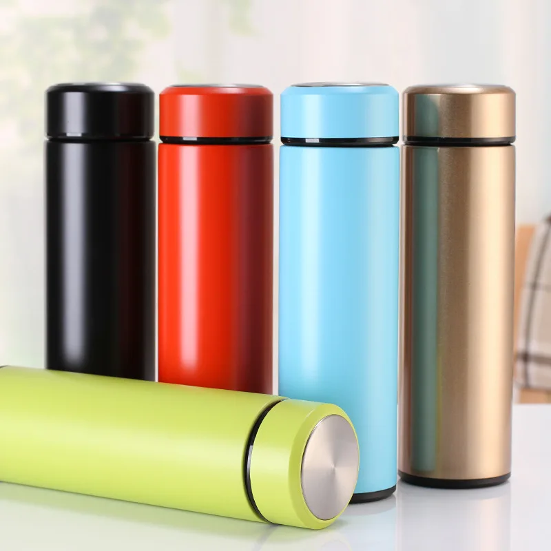 

500ML Thermos DIY Customize Laser Engrave LOGO Name Travel Vacuum Flasks Steel Double Wall Thermal Bottle