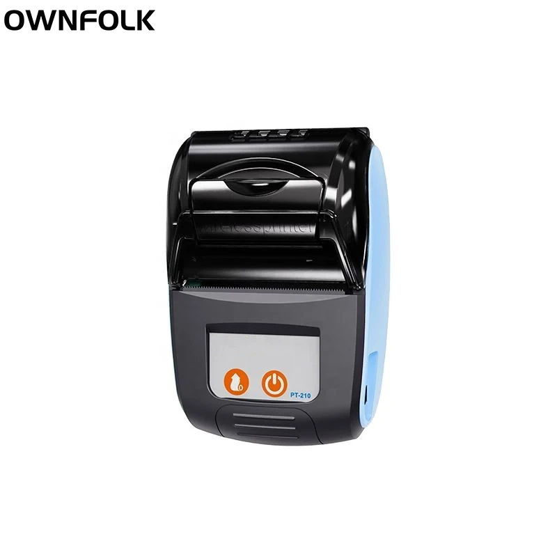 

OWNFOLK connect 58mm thermal receipt mini portable printer BT bill printer pt210 and cash register paper