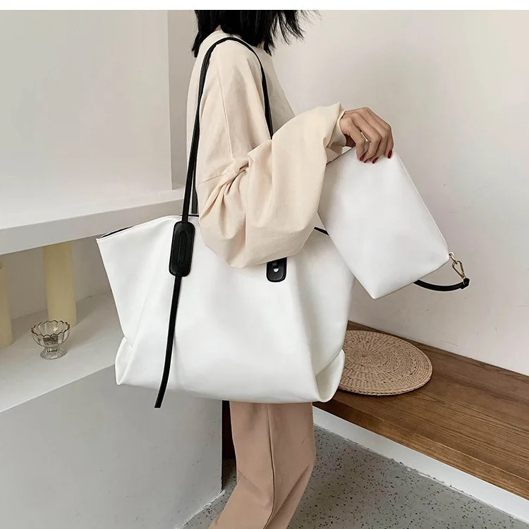 

travel female big Totes Large capacity Soft PU leather Compound handbag, 2020 bags women handbags