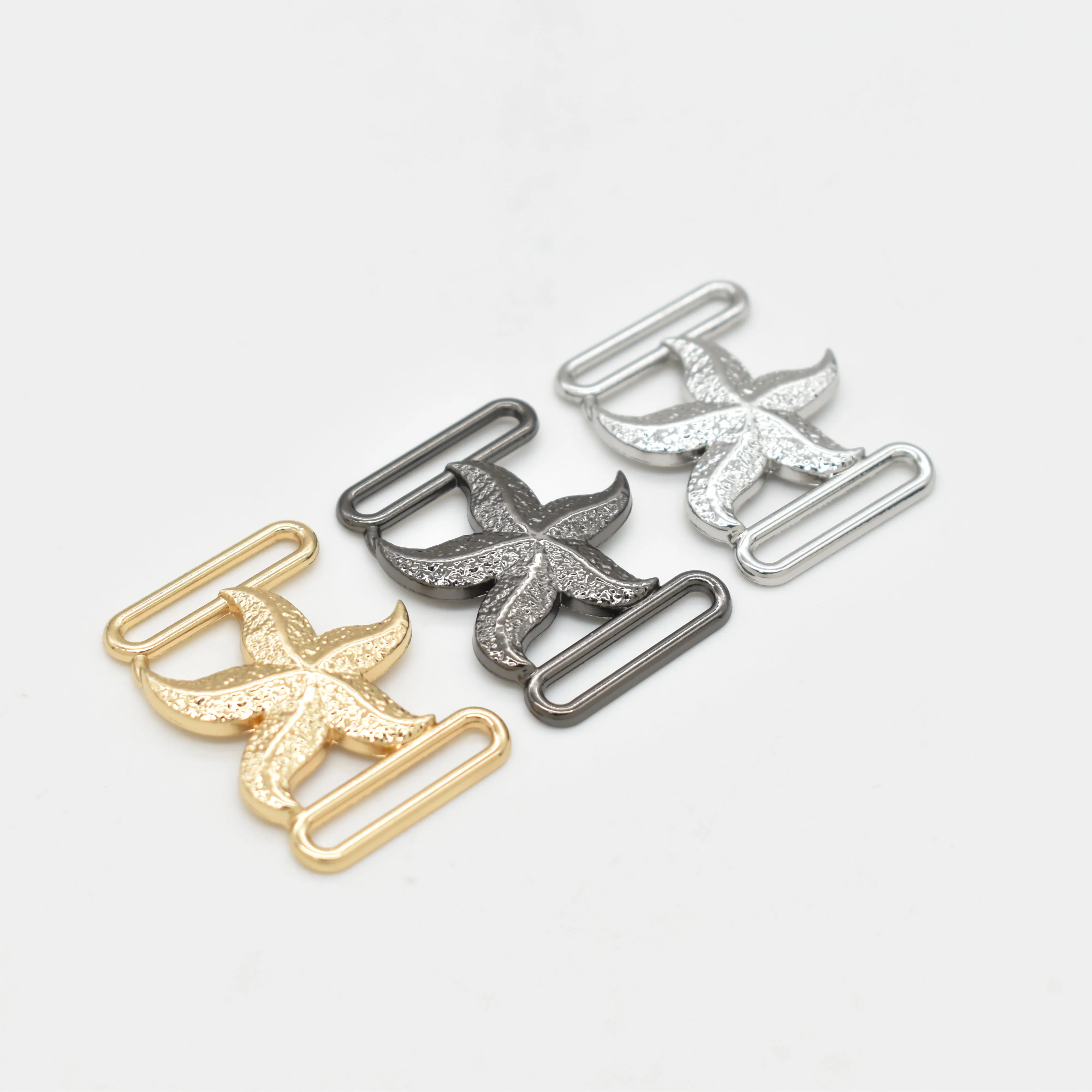 Star Fish Rust Free Swimwear Strap Accessories Swimsuit Buckles Saltwater Resistant Beachwear Underwear Accessorize