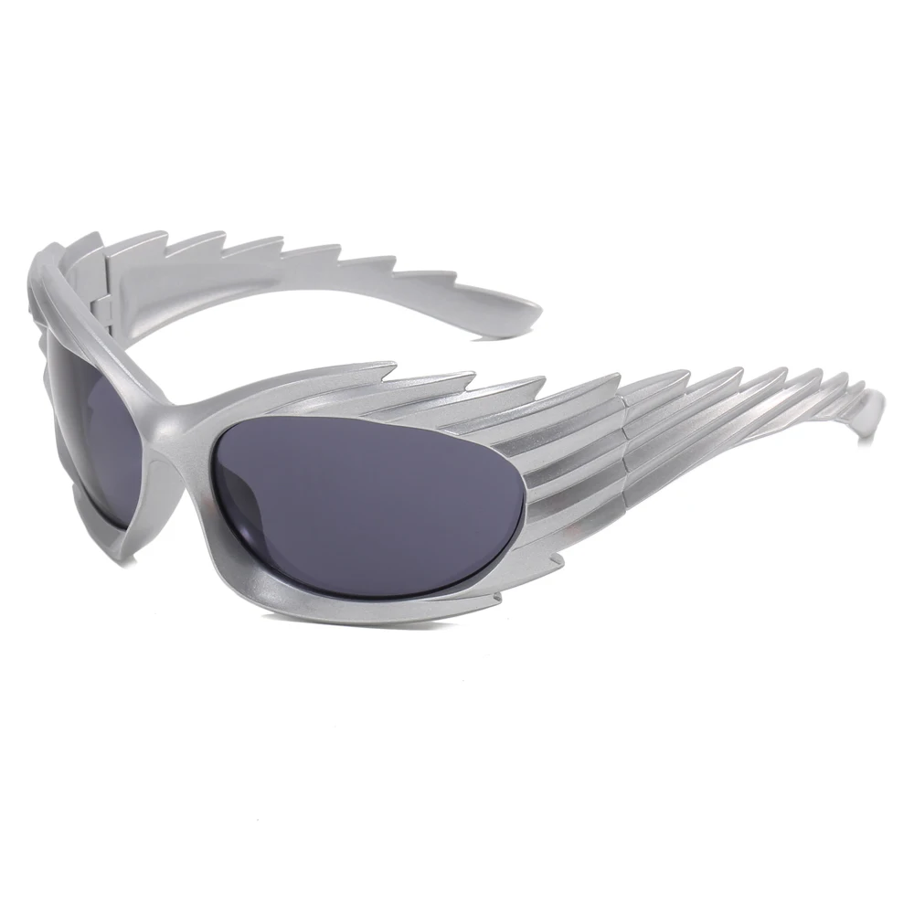 

Superhot Eyewear 30561 Fashion Oversized Sun glasses Spike Rectangle Sunglasses