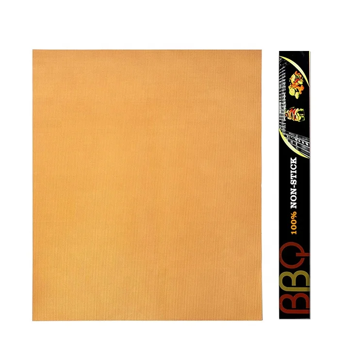 

Hot in Europe and America Copper BBQ Grill Mat Oven Liner with Extra 80% More Size 400*600mm