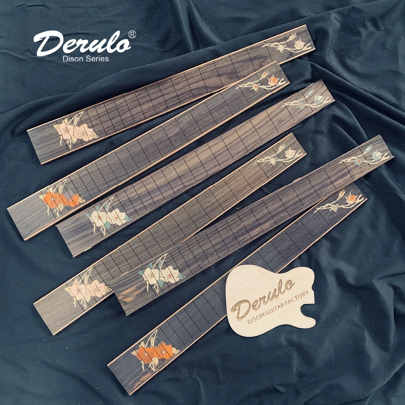 

Derulo Rosewood Fretboard Up Down Position Inlay pattern Fingerboard Electric Guitar DIY Guitar Body Neck