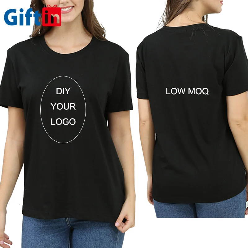 

2020 Low MOQ customize logo t shirts custom print t shirts women t-shirt custom