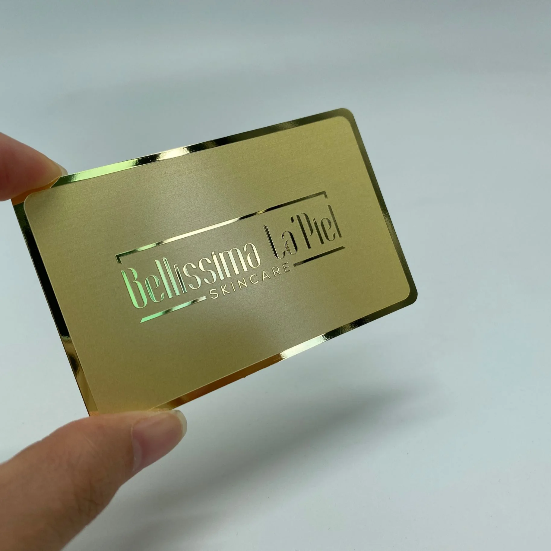 

DU Gold metal cards, Cmyk color or pantone color