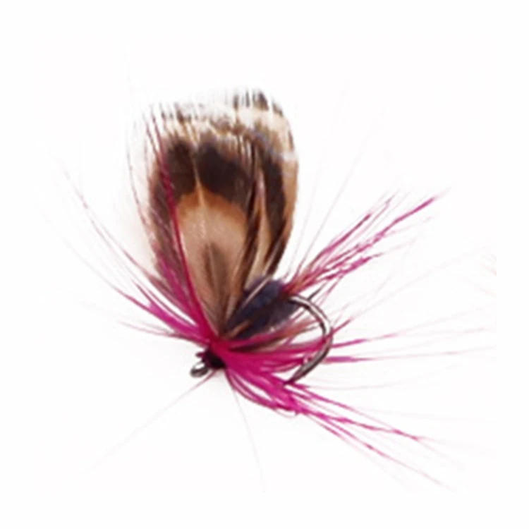 

Fly bait feather hook butterfly water surface fishing bait set bass insect fishing jointed lure set