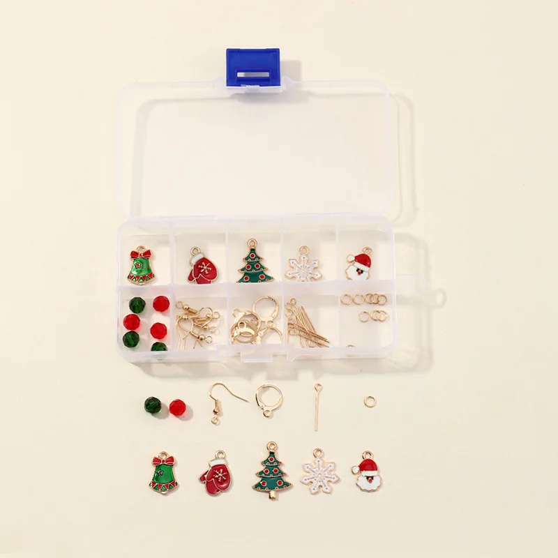 

DIY Christmas Earring Making Kit Snowman Santa Snowflake Earring For Girl Christmas Gift