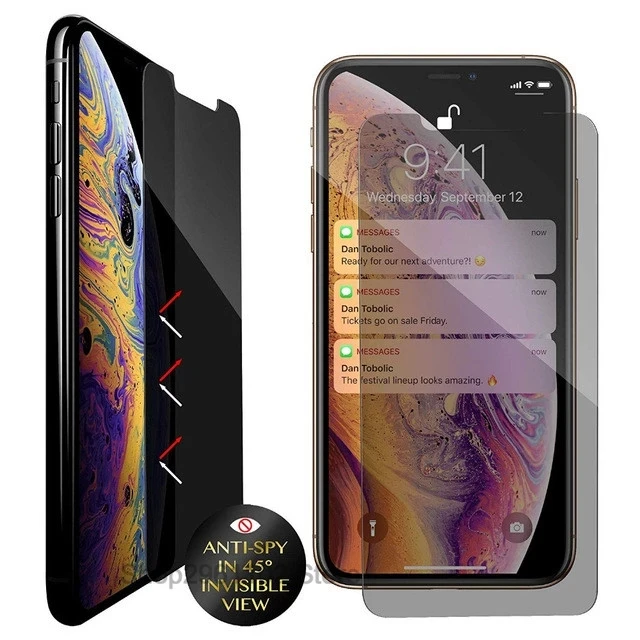 

Half screen Tempered Glass Privacy 9H Hardness Tempered Glass Privacy Screen Protector For Iphone13 11 pro max X XS XR 12mini