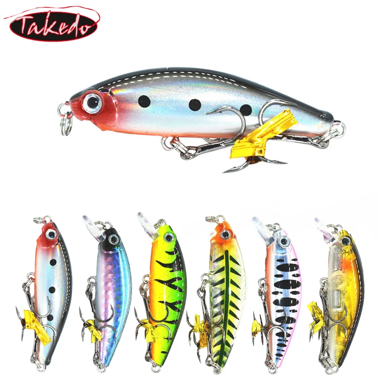

TAKEDO Bass Lure Spanish Mackerel Lure Wholesale Wobblers Jerkbait LB50 50mm 6.8g Sinking Minnow Fishing Lures