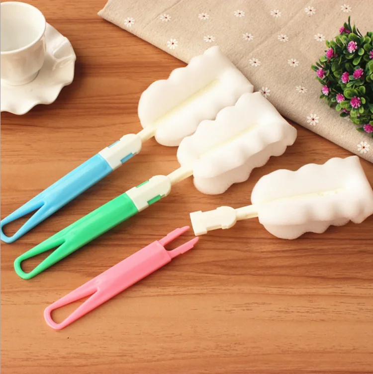 

Wholesale Multi-function water bottle colorful Sponge Bottle Cup Cleaning Washing Brush