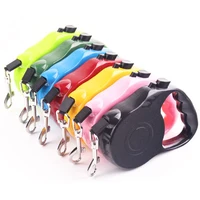 

Wholesale Adjustable Retractable Climbing Rope Nylon Double Custom Print Logo Luxury Slip Clip Pet Dog Leash