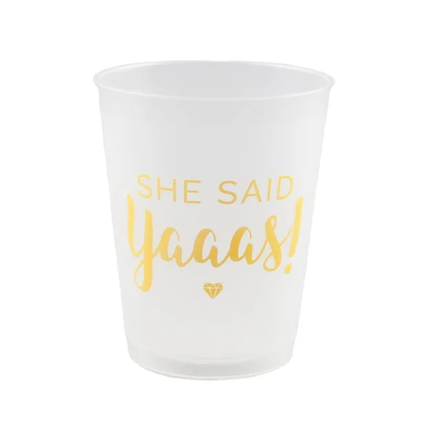 

16 Oz Reusable Custom Printed Frosted Plastic Cups
