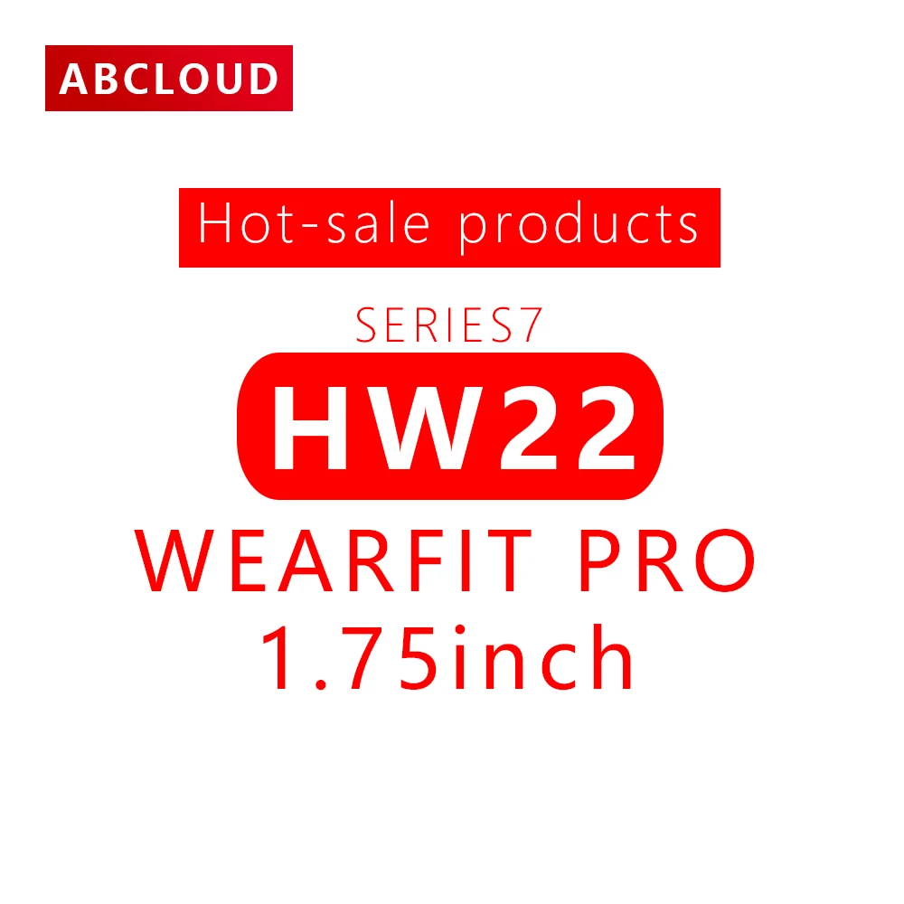 

2021 1.75 Inch Newest Smartwatch HW22 Waterproof Wireless Charger pk HW12 HW16 smart watch iwo 14 series6 HW22PRO