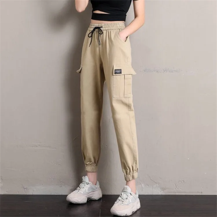 

Women high waist jogger for women casual streetwears cargo pants, Customized color