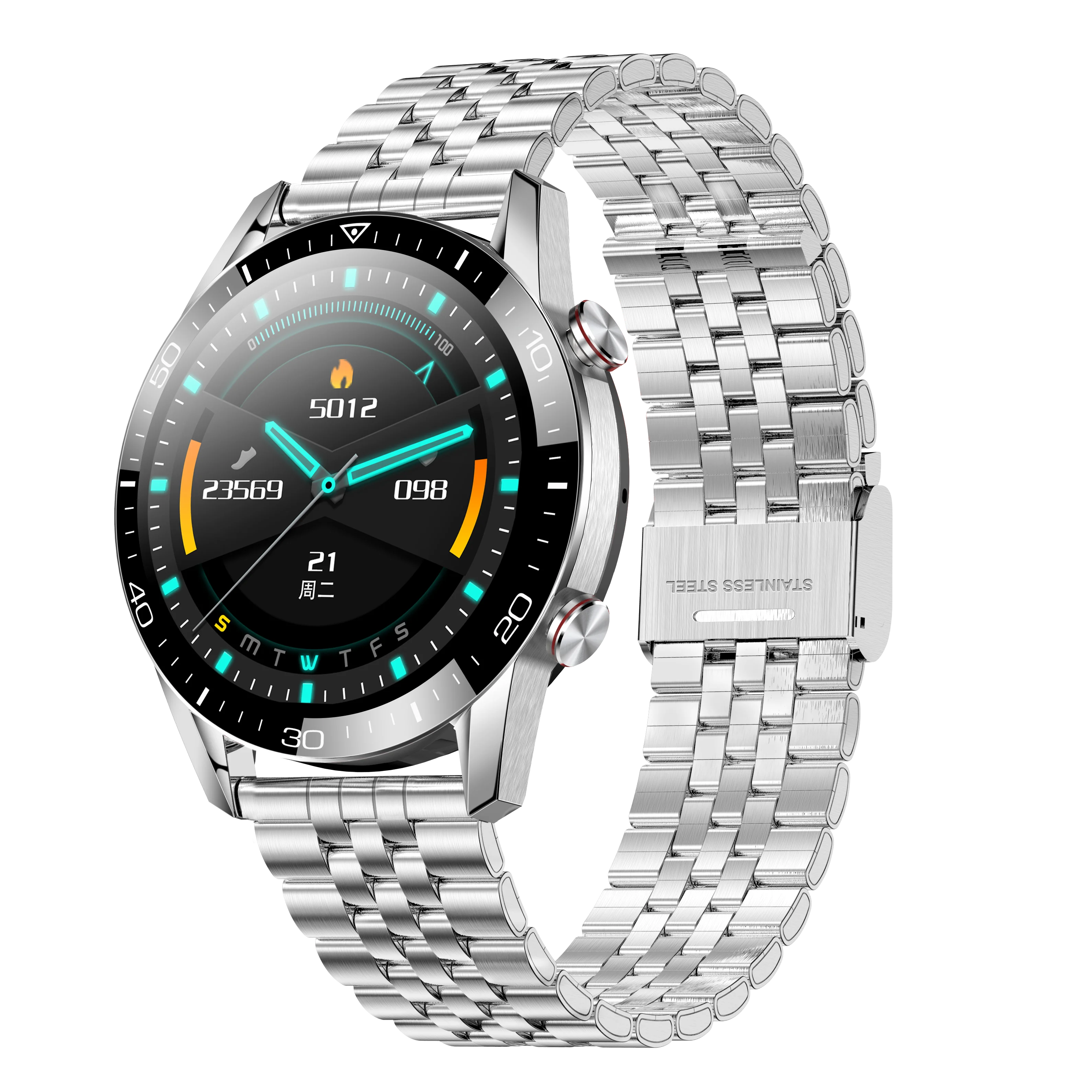 

2021 Smartwatch Support Bluetooth Call Music Player Full Touch Screen Waterproof TK68 Smart Watch For Men, Black,red,green