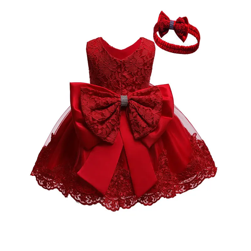 

Support OEM Order 1-5 year old girl dress lace embroidery Girl Birthday Dress spot wholesale girl's clothing
