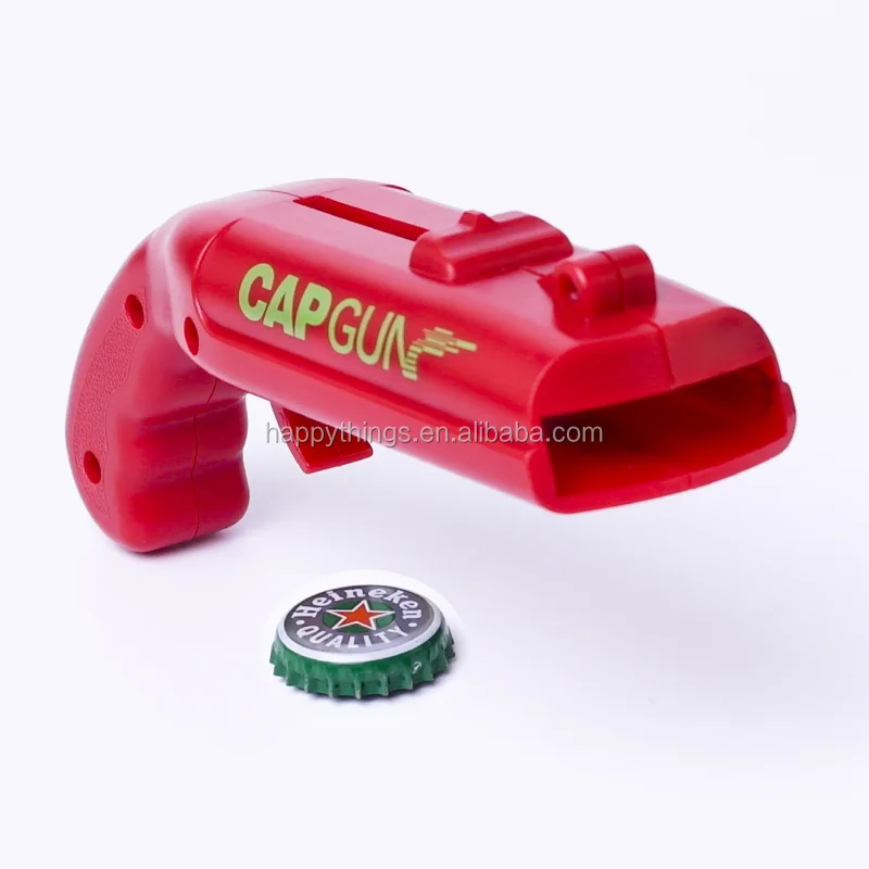 

Factory Direct Kitchen Gadget Item Novelty Party Game Cap Zappa Plastic Cap Gun Bottle Opener