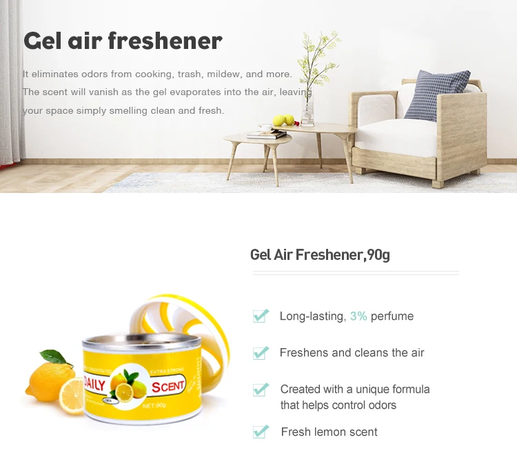 3 Perfume Toilet Deodorant Solid Natural Air Freshener Gel For Car And