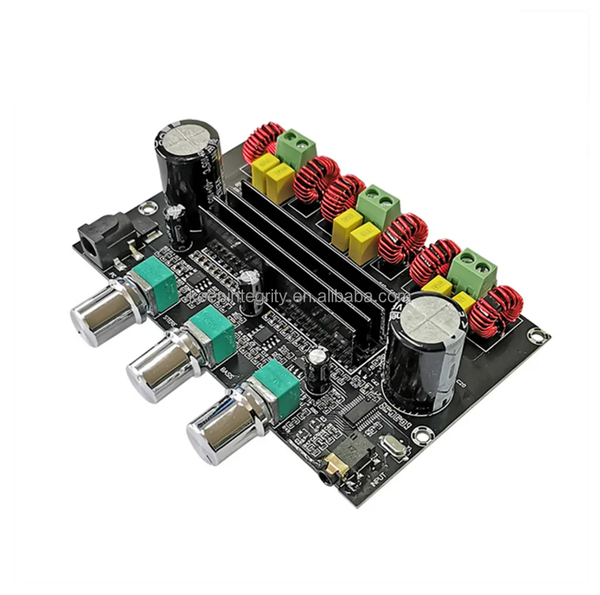 

Stock XH-M139 TPA3116D2 2*50W+100W 2.1 Channel Digital Power Amplifier Board 12V-24V Wide Voltage TPA3116D2